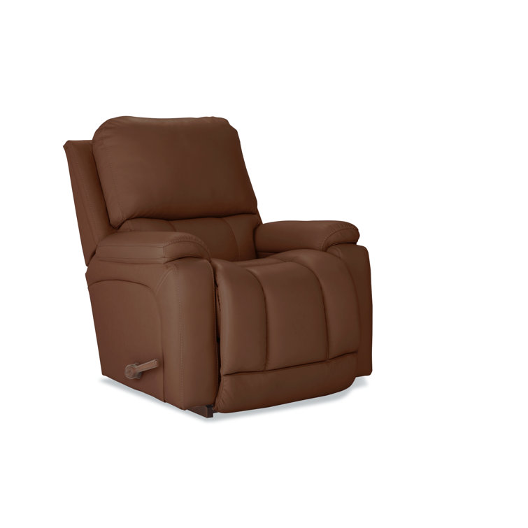 LaZBoy Greyson Manual Leather Match Rocking Recliner & Reviews Wayfair